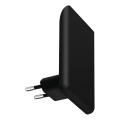 LED-Orientierungsleuchte mit Dämmerungssensor für die Steckdose ORISA LED/0,28W/230V schwarz