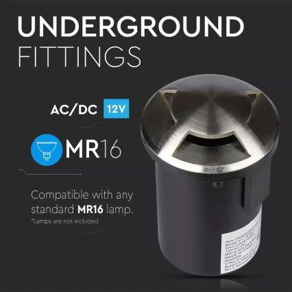 LED-Orientierungslicht für draußen  1xGU5,3/MR16/20W/12V IP67