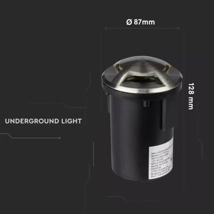 LED-Orientierungslicht für draußen  1xGU5,3/MR16/20W/12V IP67