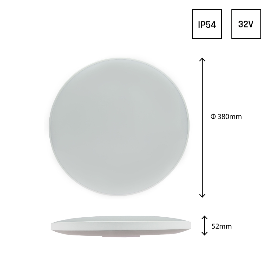 LED-Outdoor-Deckenleuchte NYMPHEA LED/32W/230V IP54 3000K