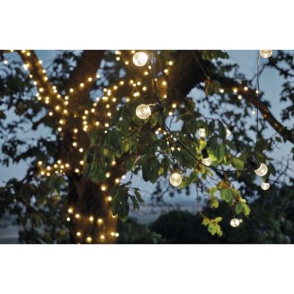LED Outdoor-Dekokette 50xLED/10m IP44 klar