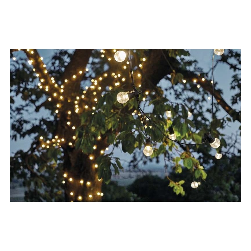 LED Outdoor-Dekokette 50xLED/10m IP44 klar