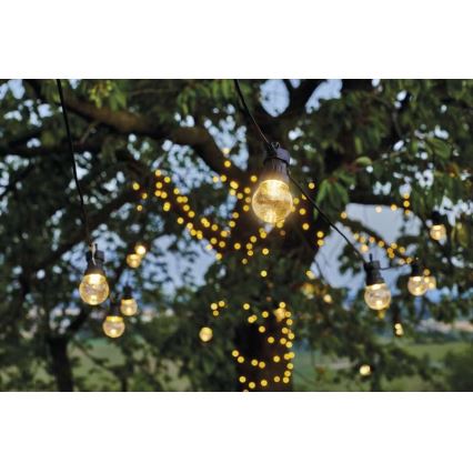 LED Outdoor-Dekokette 50xLED/10m IP44 klar