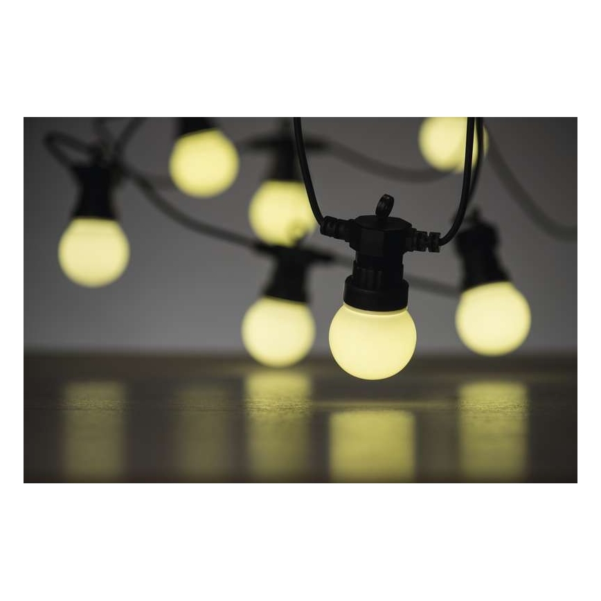 LED Outdoor-Dekokette 50xLED/10m IP44 weiß