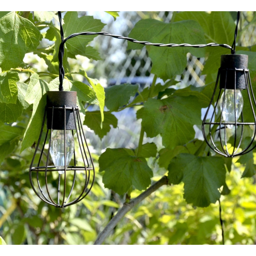 LED Outdoor-Solarlichterkette 10xLED/1,2V 300 mAh 3,8 m IP44