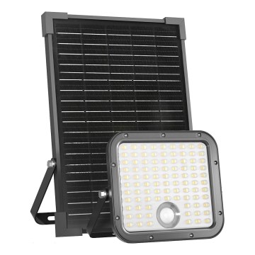 LED-Outdoor-Solarstrahler mit Sensor LED/30W/6,4V IP65 3000/4000K + Fernbedienung