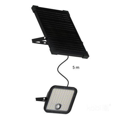 LED-Outdoor-Solarstrahler mit Sensor LED/30W/6,4V IP65 3000/4000K + Fernbedienung