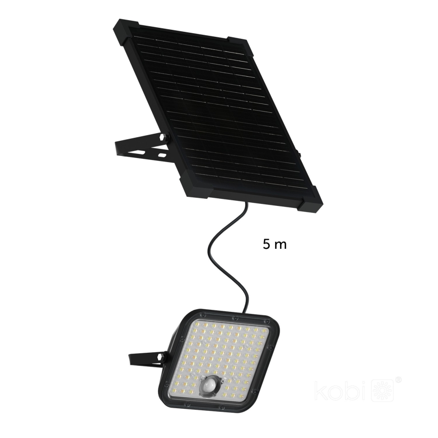 LED-Outdoor-Solarstrahler mit Sensor LED/30W/6,4V IP65 3000/4000K + Fernbedienung