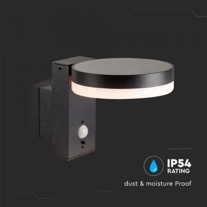 LED Outdoor-Solarwandleuchte mit Sensor LED/5,5W/3,7V 3000K IP54 2000 mAh