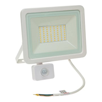 LED-Outdoor-Strahler mit Sensor NOCTIS LUX 2 LED/50W/230V 3000K IP44 weiß
