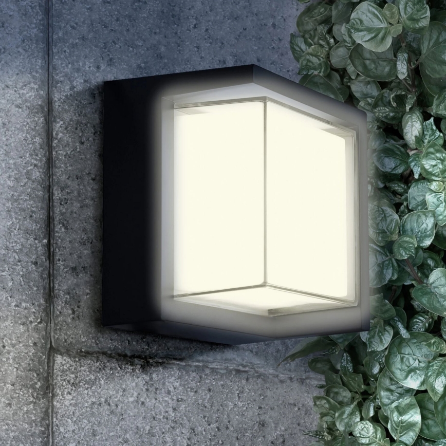 LED-Outdoor-Wandleuchte ESSEN LED/12W/230V IP44 schwarz
