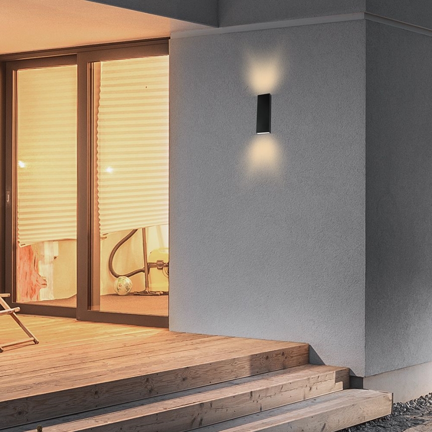 LED-Outdoor-Wandleuchte LED/8W/230V 4000K IP65 schwarz