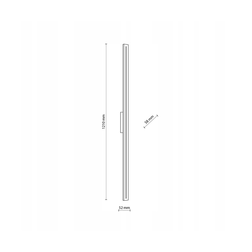 LED-Outdoor-Wandleuchte LINEA LED/30W/230V IP65 121 cm anthrazit