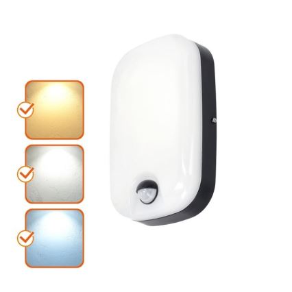 LED-Outdoor-Wandleuchte mit Bewegungs- und Dämmerungssensor BAVANO LED/15W/230V 3000/4000/5700K IP54