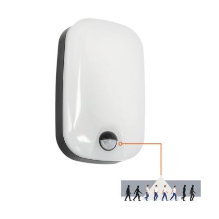 LED-Outdoor-Wandleuchte mit Bewegungs- und Dämmerungssensor BAVANO LED/15W/230V 3000/4000/5700K IP54