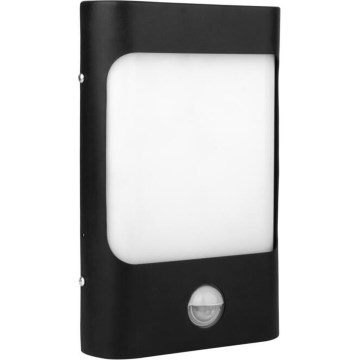 LED-Outdoor-Wandleuchte mit Sensor CORDOBA LED/9W/230V IP44 schwarz