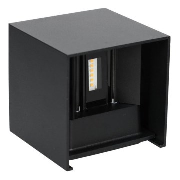 LED-Outdoor-Wandleuchte QUERK 2xLED/3W/230V 3000K IP54 schwarz