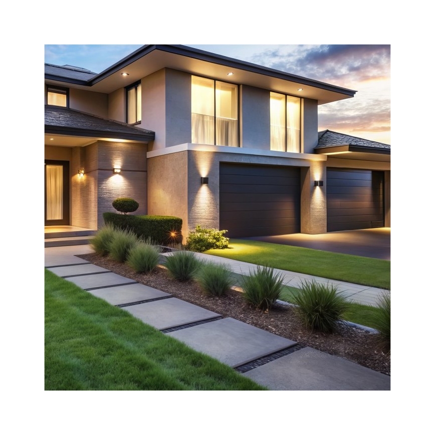 LED-Outdoor-Wandleuchte QUERK 2xLED/3W/230V 3000K IP54 schwarz