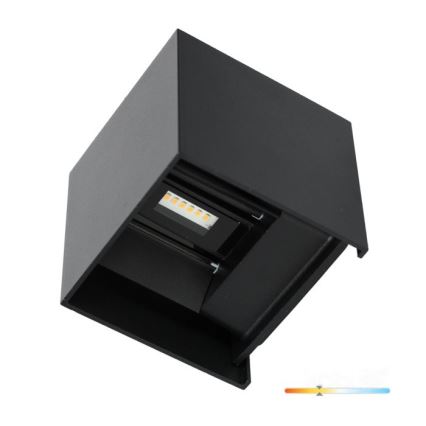 LED-Outdoor-Wandleuchte QUERK 2xLED/3W/230V 3000K IP54 schwarz