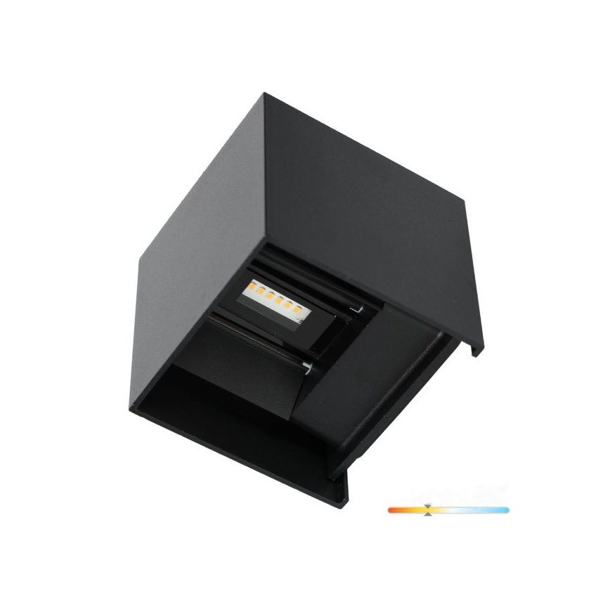 LED-Outdoor-Wandleuchte QUERK 2xLED/3W/230V 3000K IP54 schwarz