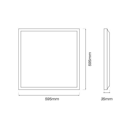 LED-Panel LED/40W/230V 4000K 60x60 cm