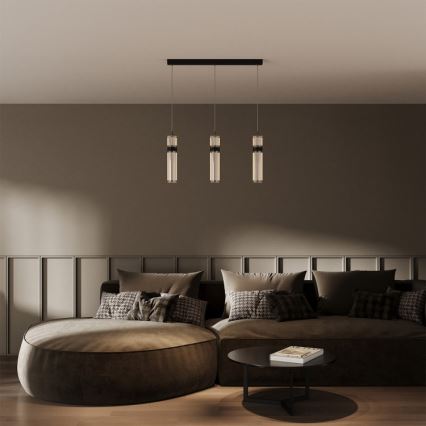 LED-Pendelleuchte AMBIENTE, 3xLED/6W/230V, 3000/4000/6000K, schwarz