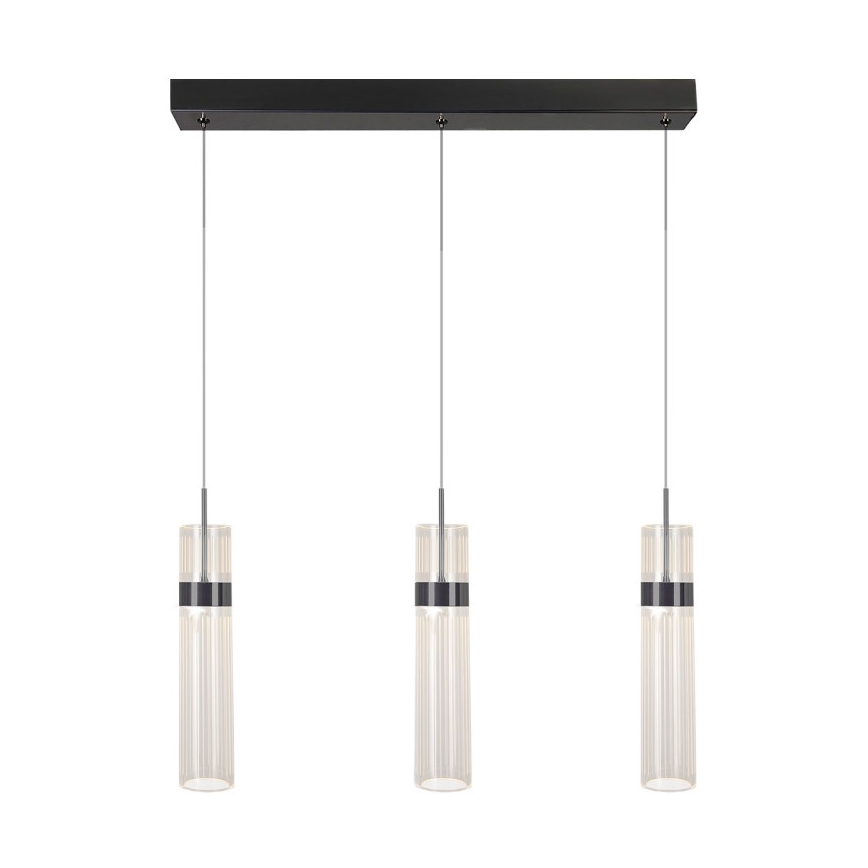 LED-Pendelleuchte AMBIENTE, 3xLED/6W/230V, 3000/4000/6000K, schwarz