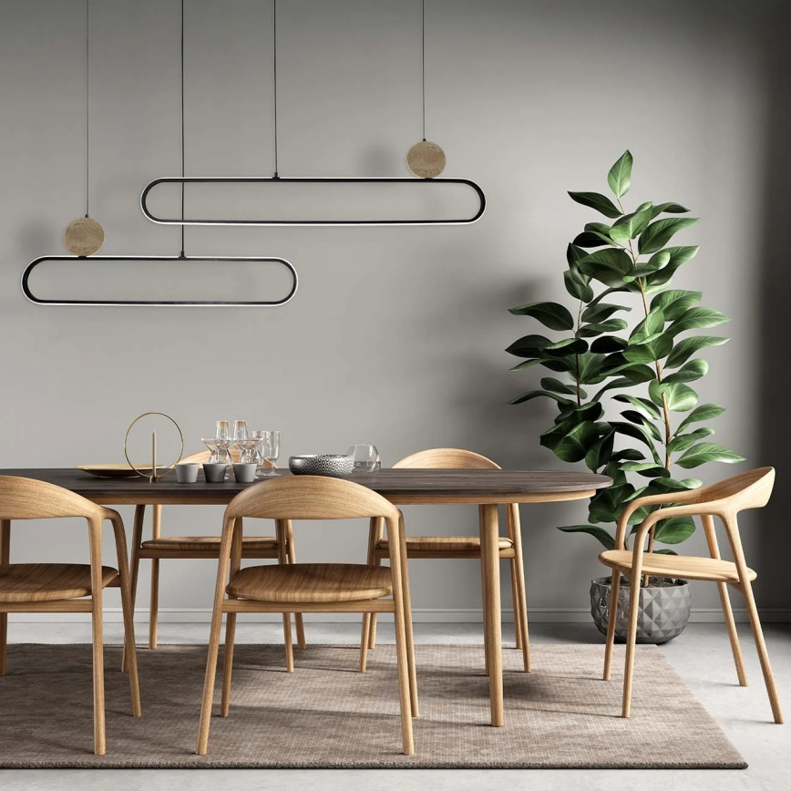 LED-Pendelleuchte an Drahtseil FLORENTYNA LED/48W/230V 4000K schwarz/beige