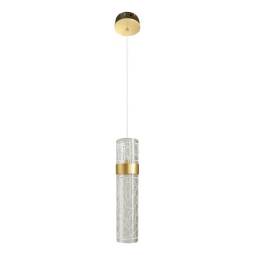 LED-Pendelleuchte an Drahtseil LAGOS LED/8W/230V, goldfarben