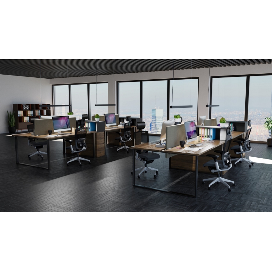 LED-Pendelleuchte an Drahtseil LED/44W/230V 6000K 120 cm schwarz