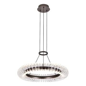 LED-Pendelleuchte an Kabel ALBA LED/39W/230V grau/klar