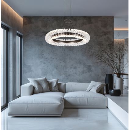 LED-Pendelleuchte an Kabel ALBA LED/39W/230V grau/klar