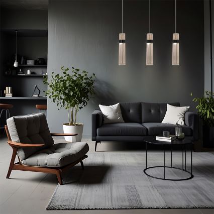 LED-Pendelleuchte an Kabel AMBIENTE 3xLED/6W/230V 3000/4000/6000K goldfarben