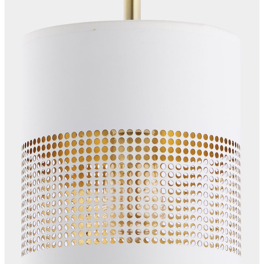 LED-Pendelleuchte an Kabel BOGART 1xE27/15W/230V weiß/gold