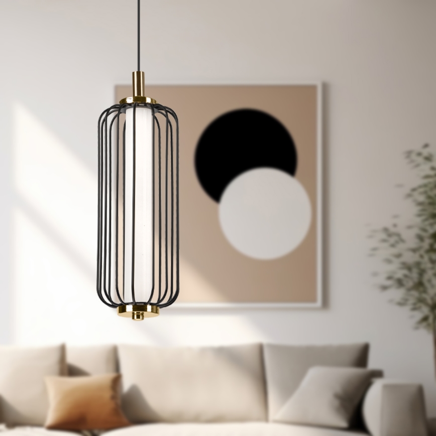 LED Pendelleuchte an Kabel BONNIE LED/15W/230V 3000K schwarz