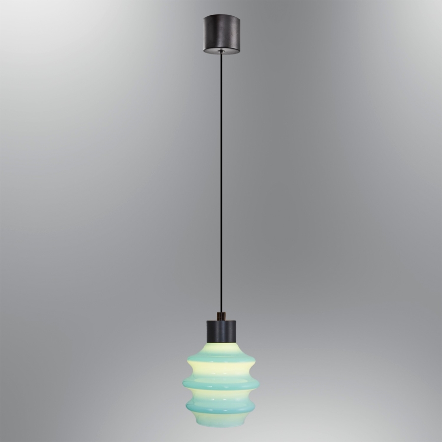 LED-Pendelleuchte an Kabel CACTUS LED/3W/230V 3000K schwarz/blau