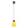 LED-Pendelleuchte an Kabel CACTUS LED/3W/230V 3000K schwarz/gelb