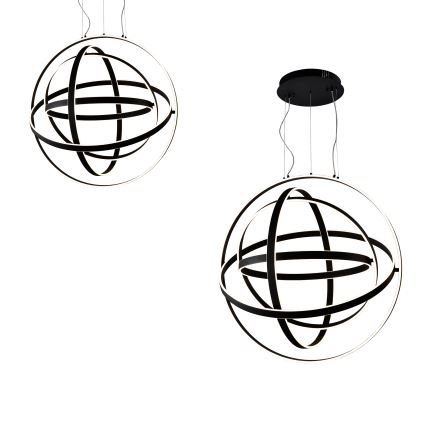 LED-Pendelleuchte an Kabel COPERNICUS LED/260W/230V schwarz