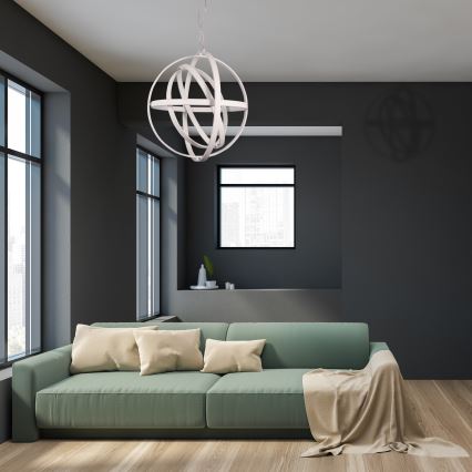 LED Pendelleuchte an Kabel COPERNICUS LED/260W/230V weiß