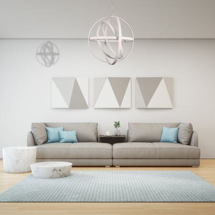 LED Pendelleuchte an Kabel COPERNICUS LED/260W/230V weiß