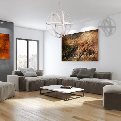 LED Pendelleuchte an Kabel COPERNICUS LED/260W/230V weiß