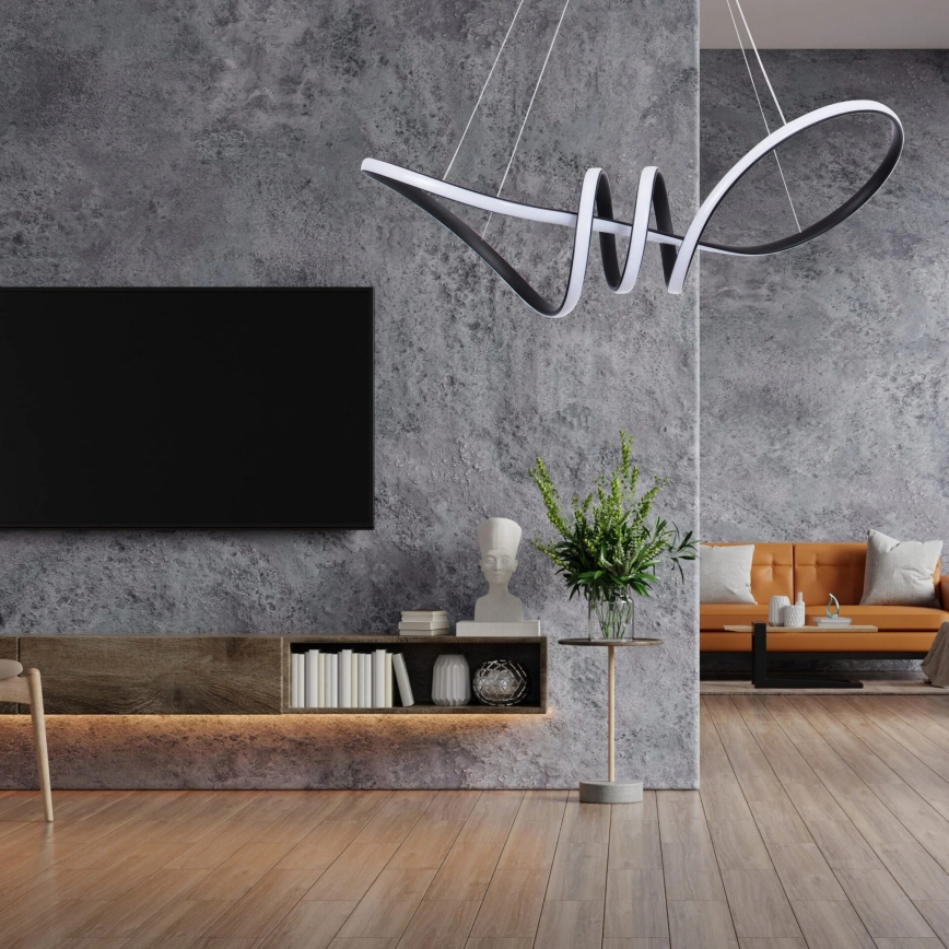 LED-Pendelleuchte an Kabel FLAVIA LED/44W/230V schwarz