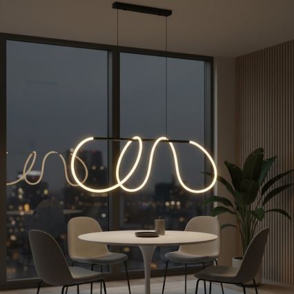 LED Pendelleuchte an Kabel FLEXI LED/45W/230V 4000K schwarz