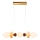 LED-Pendelleuchte an Kabel FLORES LED/20W/230V Gold/Orange/Braun