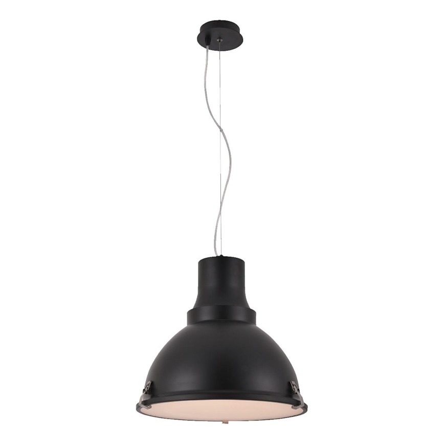 LED-Pendelleuchte an Kabel INDUSTRY 1xE27/60W/230V schwarz