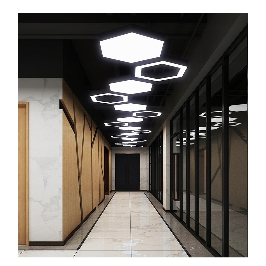 LED-Pendelleuchte an Kabel LED/20W/230V schwarz