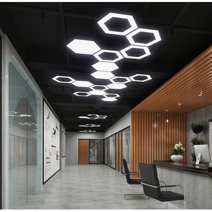 LED-Pendelleuchte an Kabel LED/20W/230V schwarz