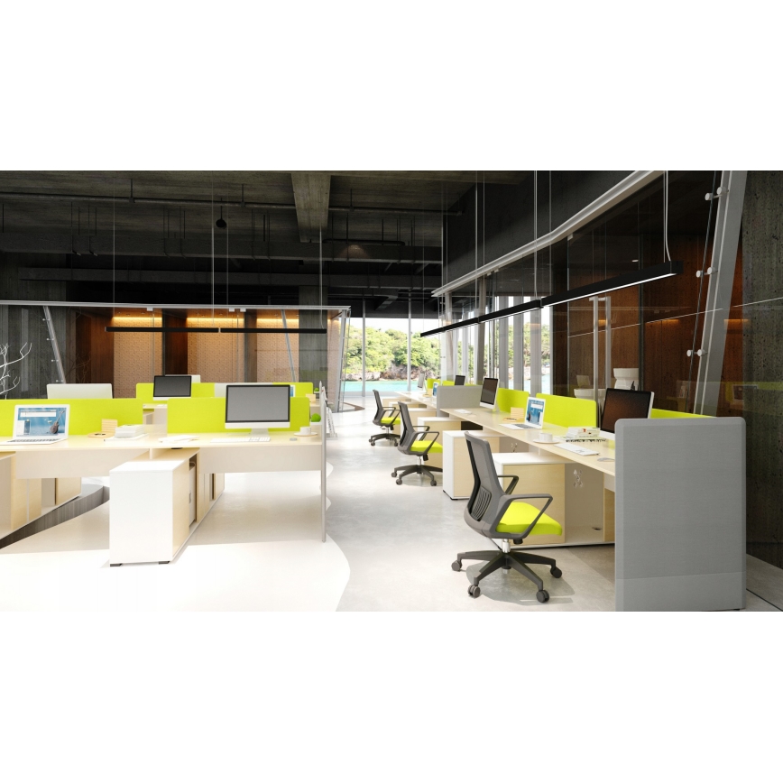 LED-Pendelleuchte an Kabel LED/44W/230V 3000K 120 cm schwarz