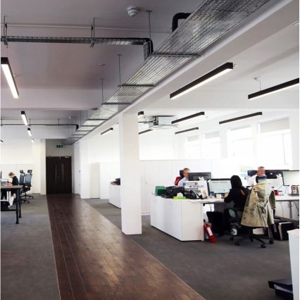 LED-Pendelleuchte an Kabel LED/44W/230V 4000K 120 cm schwarz