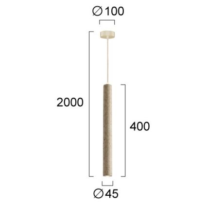 LED-Pendelleuchte an Kabel LEONARD LED/7W/230V beige